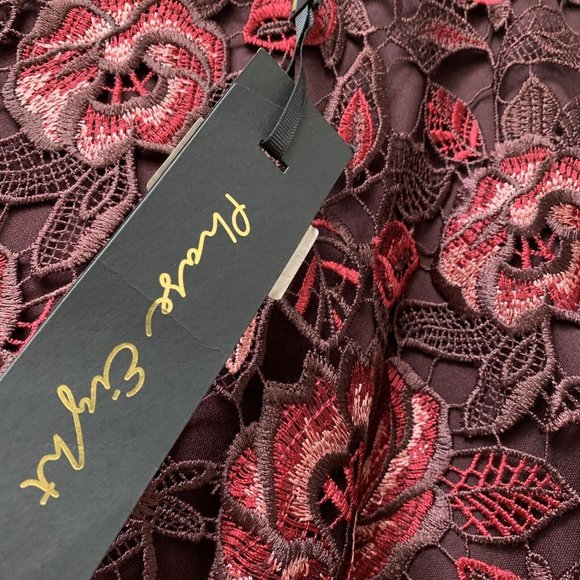 Phase Eight Occasion Midi Dress UK 18 Lace Overlay Wedding Guest Party New £169 - Picture 9 of 14